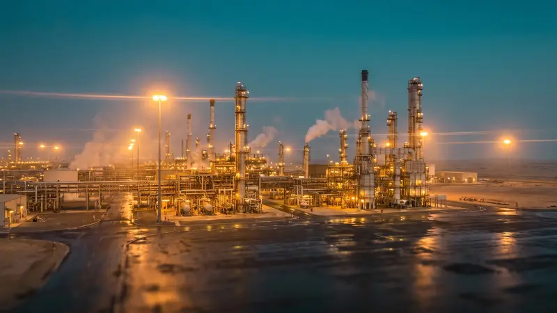 Oil and gas refinery in Abu Dhabi requiring CICPA security pass access